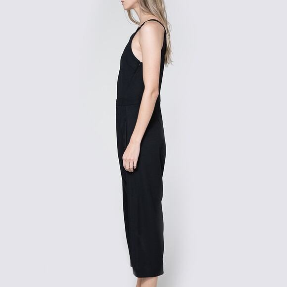 Rachel Comey NWOT Black Alcott Square Neckline Drop Crotch Casual Twill Jumpsuit - Picture 3 of 13